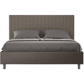 Itamoby Cama Matrimonio 160x190 Contenedor Dise&ntilde;o Moderno Sunny M Color: Marr&oacute;n - Versi&oacute;n: Con Caja De Almacenaje
