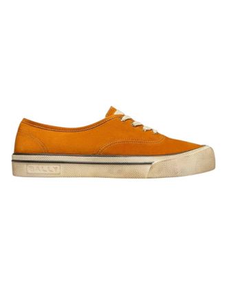 Bally Womens Lyder Suede Leather Sneakers In Deserto