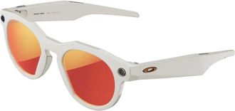 Oakley Accessoires, Heren, Wit, ONE Size, Meta Zonnebril