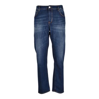 Pantaloni Torino Tapered Jeans - Heren - Jeans - Blauw - Maat: W38 Katoen