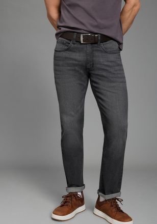 Arizona Stretch-Jeans ARIZONA, Herren, Gr. 30, L&auml;nge 32, dunkelgrau used, Denim/Jeans, Obermaterial: 98% Baumwolle, 2% Elasthan, unifarben, Basic, straight fi