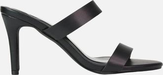 XY London Womens XY London Womens/Ladies Wolf Double Strap Mule Sandals - Black - Size: 5