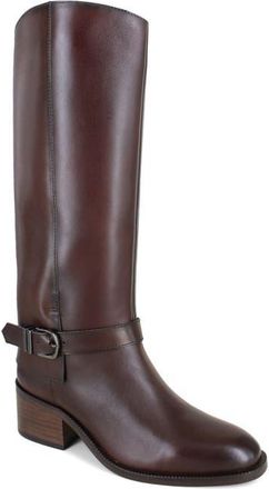 Zigi Soho Simeon Knee High Riding Boot in Brown Leather at Nordstrom, Size 11