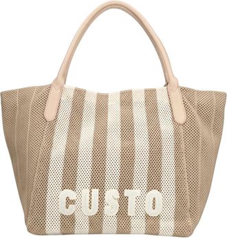 Custo Barcelona Tote Bag - Dames - Shoppers - Beige - ONE Size - Leer - Tassen