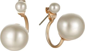 Generic Womens Pearl Ear Stud Earrings Convenient Handled