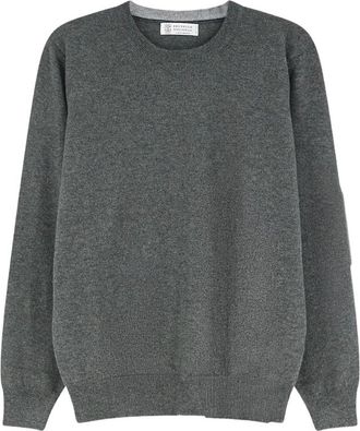 Brunello Cucinelli Crewneck Ribbed-trim Sweater