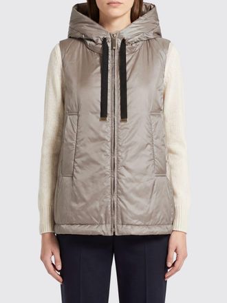 Max Mara Gilet imbottito in tessuto tecnico con cappuccio e collo alto