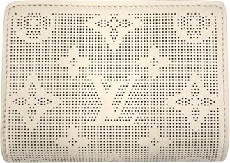 Louis Vuitton Beige Monogram Mahina Leather Wallet (Tri-Fold) (Pre-Owned)