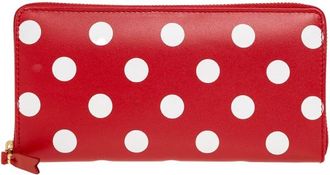 Comme Des Gar&ccedil;ons Leren Portemonnee - unisex - Portefeuilles - Rood - ONE Size - Leer - Accessoires