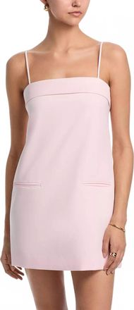 French Connection Azra Twill Foldover Two Pocket Strappy Dress In Pink Icing