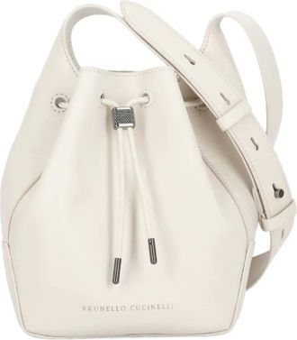 Brunello Cucinelli Borsa a secchiello Mellow con coulisse - Toni neutri