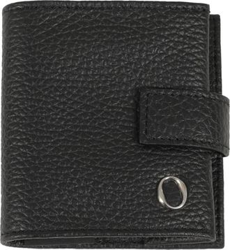 Orciani Klassieke leren portemonnee - Heren - Portefeuilles - Zwart - ONE Size - Leer - Accessoires