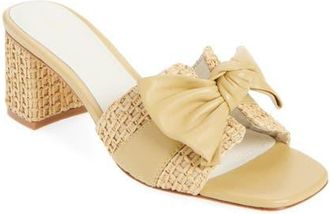 Koko + Palenki Sidrah Slide Sandal in Natural Raffia at Nordstrom, Size 9.5