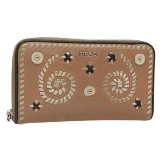 Prada Pre-owned Wallets, female, Beige, Size: ONE SIZE Pre-owned Vintage Wallet