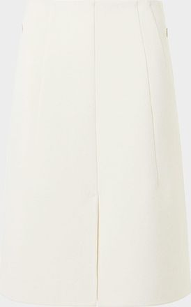 Akris Double-Face Cotton Knee-Length Skirt