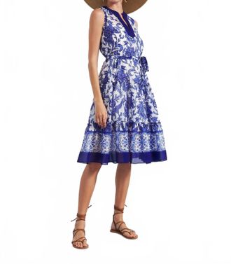 Lace Womens Lady Lapis Dress In Blue
