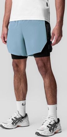 ASRV Aerotex Hybrid Liner Short in Light Sky/black at Nordstrom, Size Xx-Large
