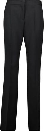 Moschino Zwarte Wortelbroek Lente-Zomer 2025 - Dames - Slim Fit Broeken - Zwart - S - Wol - Broeken