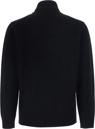 KANGRA Wool-Cashmere Blend Turtleneck Sweater - Black