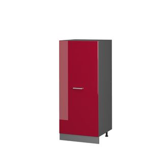 Vicco Armario Alto R-line, Rojo Burdeos Alto Brillo, 60 Cm