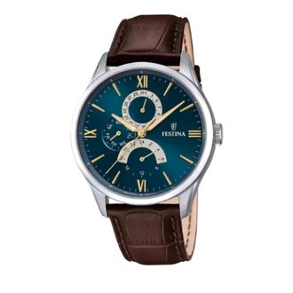 Festina unisex, Accessoires, Bruin, Maat: 43 MM Leer