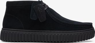 Clarks Torhill Hi Black Suede