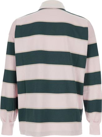 Autry Mens Pink Polo Shirt With Classic Collar Cotton T-Shirts And Polos