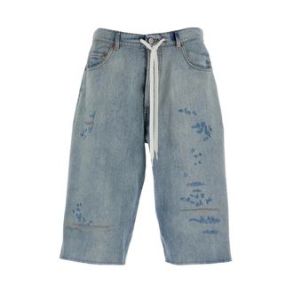 Maison Margiela Heren, Korte broeken, Blauw, Maat: XL Katoen