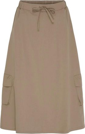 Notyz Gonna Midi Cargo - - Skirts - Donna - Beige - M