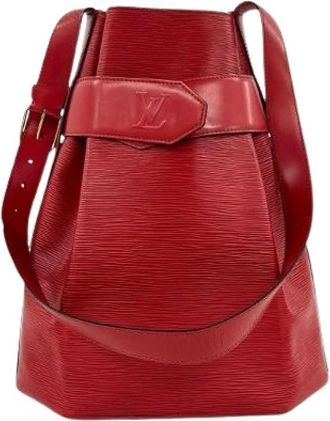 Louis Vuitton Pre-owned Epi Sac de Paule Leren Schoudertas - Dames - Vintage Tas - Rood - ONE Size - Leer - Vintage