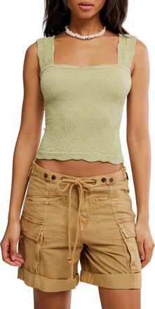 Free People Love Letter Floral Knit Camisole in Winter Pear at Nordstrom, Size X-Small