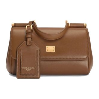 Dolce & Gabbana My Sicily Handbag - Dames - Handtassen - Bruin - ONE Size - Leer - Tassen