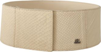 Gianfranco Ferre Waxed Cotton Wide Fashion Womens Belt