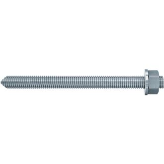 Fischer 10x Varilla De Anclaje Rg M 16 X 500 Mm Galvanizado Cincado Calidad De Acero 5.8 - 095723