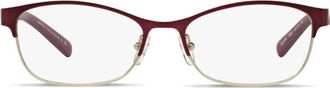 A|X Armani Exchange rectangle-frame glasses - women - Metal - 52 - Red