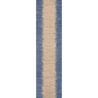 Jonathan Y Designs Tavira Modern Strie Indoor/Outdoor Area Rug in Blue/beige at Nordstrom, Size 3Ft 0In X 5Ft 0In