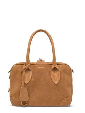 Golden Goose Rectangular Suede Bag with Nappa Leather Braiding