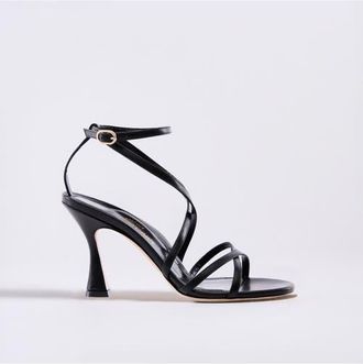 Marion Parke Lottie 85 Sandal Nappa in Black at Nordstrom, Size 40