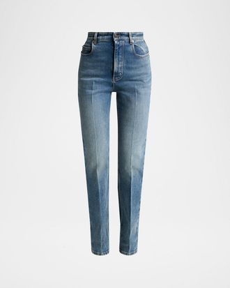 Balenciaga High-Rise Slim-Leg Jeans