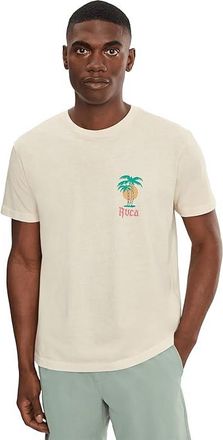 Rvca Frond Mural Short Sleeve Mens T Shirt Ceramic : 2XL, Cotton