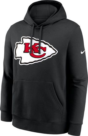 Nike Kansas City Chiefs Primetime Club Logo Nike Mens NFL Pullover Hoodie in Black | NKDK00A7G-N09