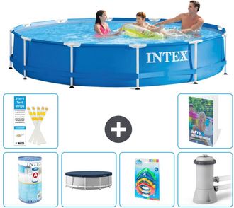 Intex Piscina Con Estructura Redonda - 366x76 Cm - 7-piezas S19