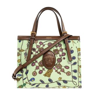 Versace Dames, Tassen, Groen, Maat: ONE Size Katoen
