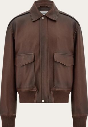 Ferragamo Uomo Blouson in pelle Marrone