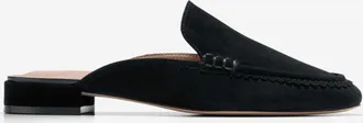 Cole Haan Womens Pollina Scalloped Mules - Black Size 5.5