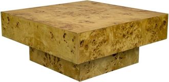 Dutchbone Mesa baja cuadrada de madera de eucalipto l90cm