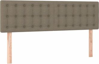 vidaXL Cabeceros 2 Unidades Tela Gris Taupe 72x5x78/88 Cm Vidaxl