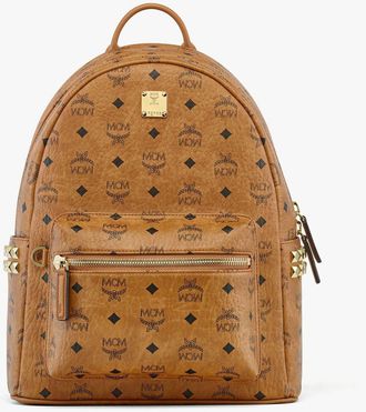 MCM Small-Medium Stark Side Studs Backpack in Visetos