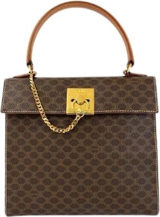 Celine Pre-owned Handbags, female, Brown, Size: ONE SIZE Pre-owned Leather Handbag