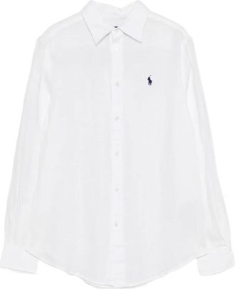 Polo Ralph Lauren Camicia con logo ricamato - Bianco